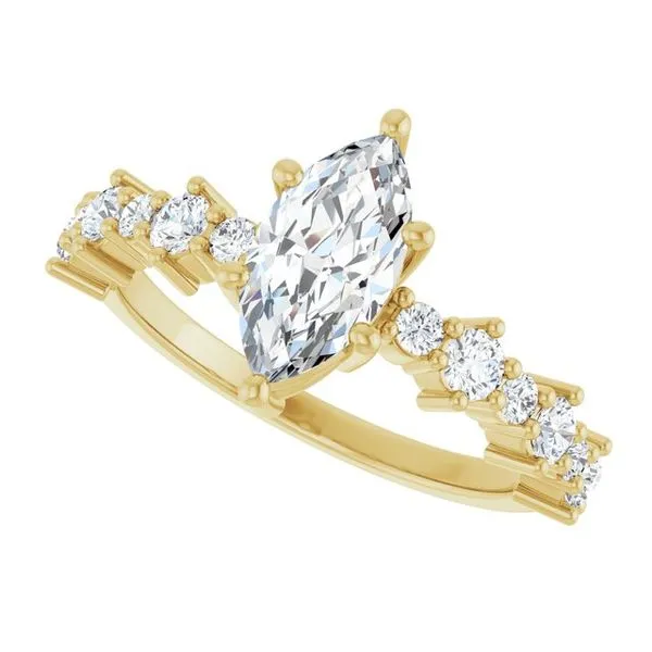 Accented Engagement Ring Image 5 Raleigh Diamond Fine Jewelry Raleigh, NC