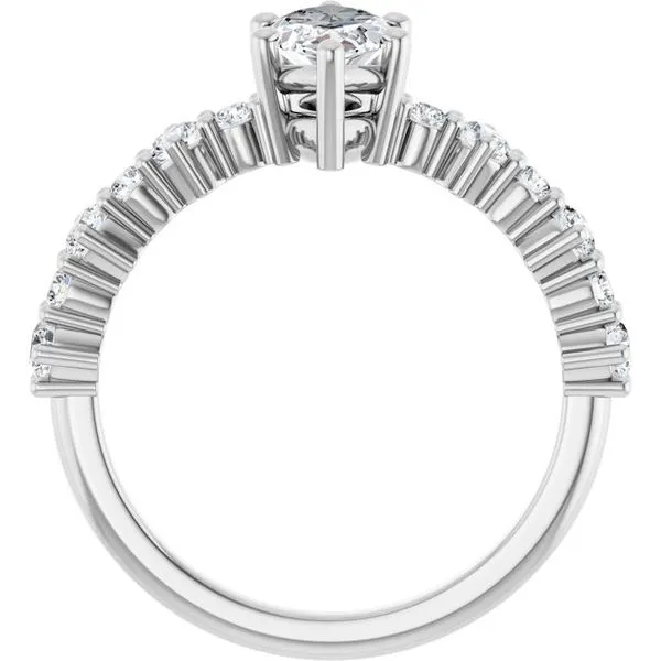 Accented Engagement Ring Image 2 Raleigh Diamond Fine Jewelry Raleigh, NC