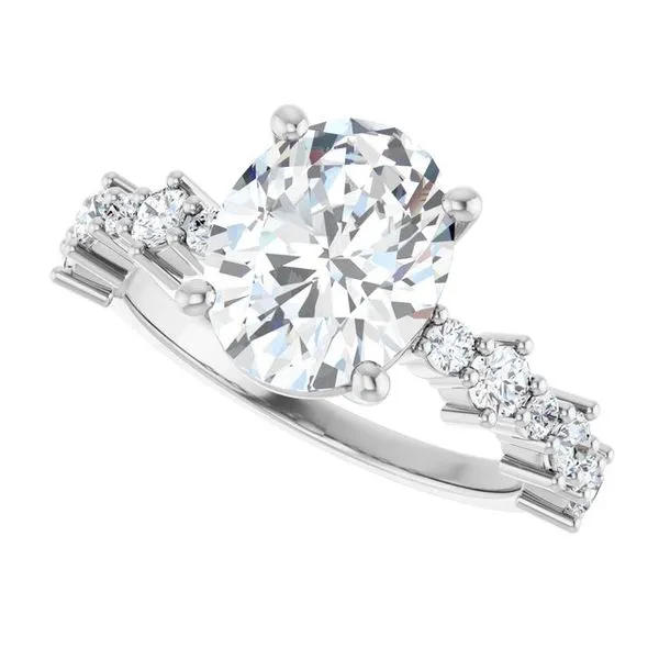 Accented Engagement Ring Image 5 Raleigh Diamond Fine Jewelry Raleigh, NC