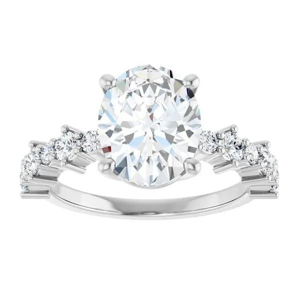 Accented Engagement Ring Image 3 Shipley's Fine Jewelry Hampstead, MD