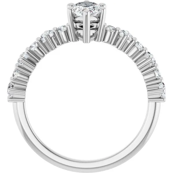 Accented Engagement Ring Image 2 Raleigh Diamond Fine Jewelry Raleigh, NC