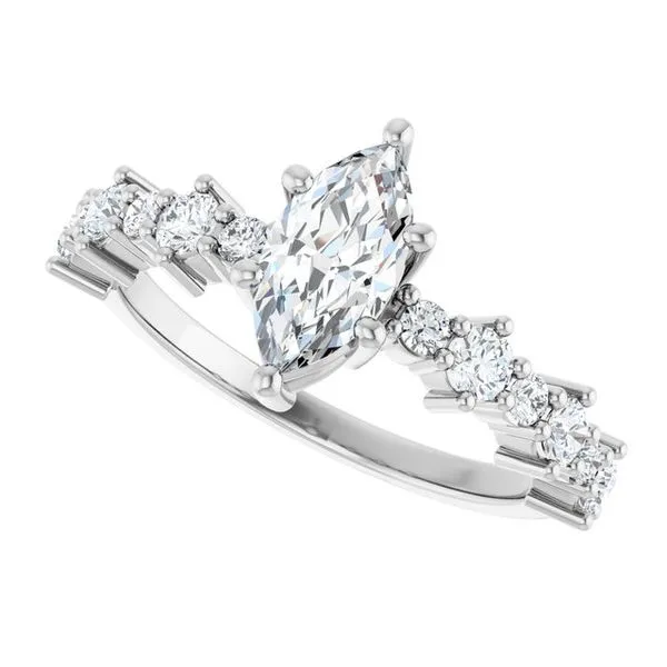 Accented Engagement Ring Image 5 Shipley's Fine Jewelry Hampstead, MD