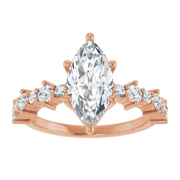 Accented Engagement Ring Image 3 Shipley's Fine Jewelry Hampstead, MD