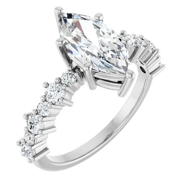 Accented Engagement Ring Raleigh Diamond Fine Jewelry Raleigh, NC