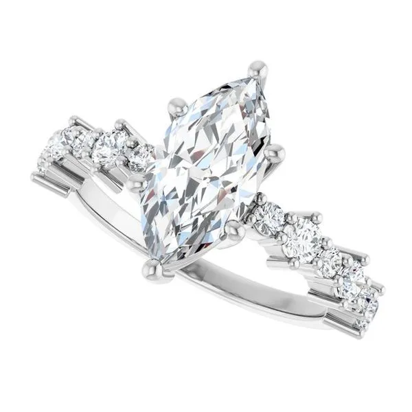 Accented Engagement Ring Image 5 Raleigh Diamond Fine Jewelry Raleigh, NC