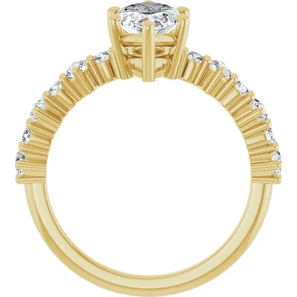 Accented Engagement Ring Image 2 Shipley's Fine Jewelry Hampstead, MD