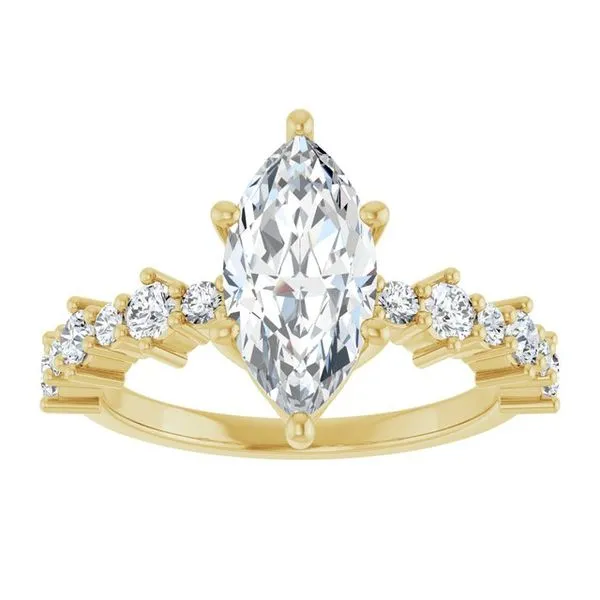 Accented Engagement Ring Image 3 Shipley's Fine Jewelry Hampstead, MD