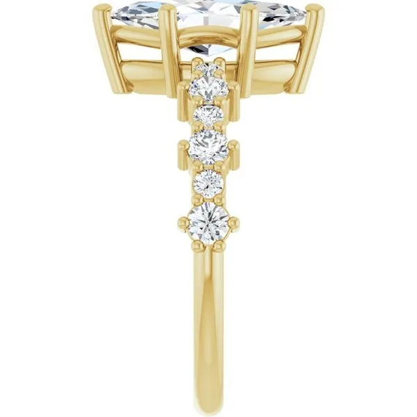 Accented Engagement Ring Image 4 Shipley's Fine Jewelry Hampstead, MD