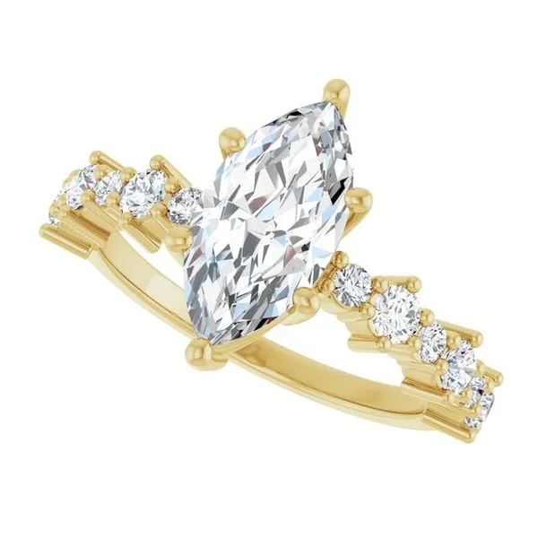 Accented Engagement Ring Image 5 Shipley's Fine Jewelry Hampstead, MD