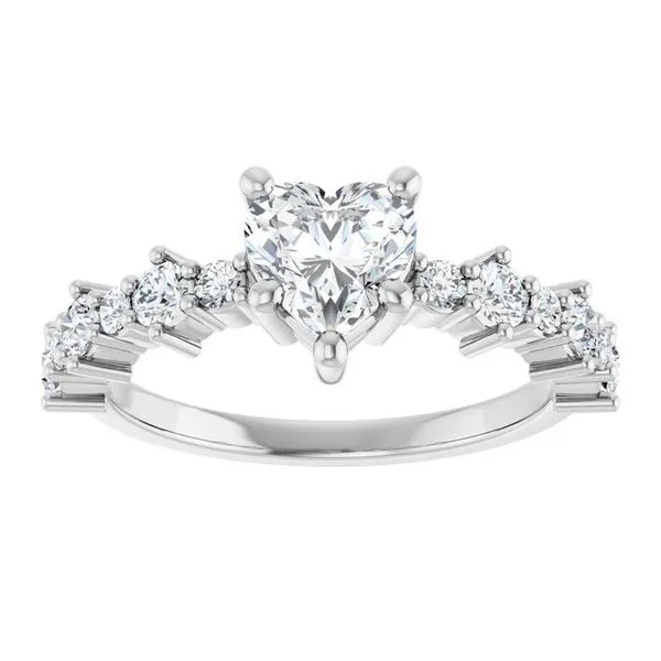 Accented Engagement Ring Image 3 Raleigh Diamond Fine Jewelry Raleigh, NC