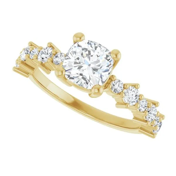 Accented Engagement Ring Image 5 Raleigh Diamond Fine Jewelry Raleigh, NC