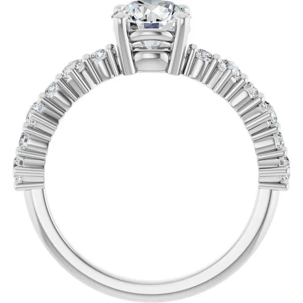 Accented Engagement Ring Image 2 Raleigh Diamond Fine Jewelry Raleigh, NC