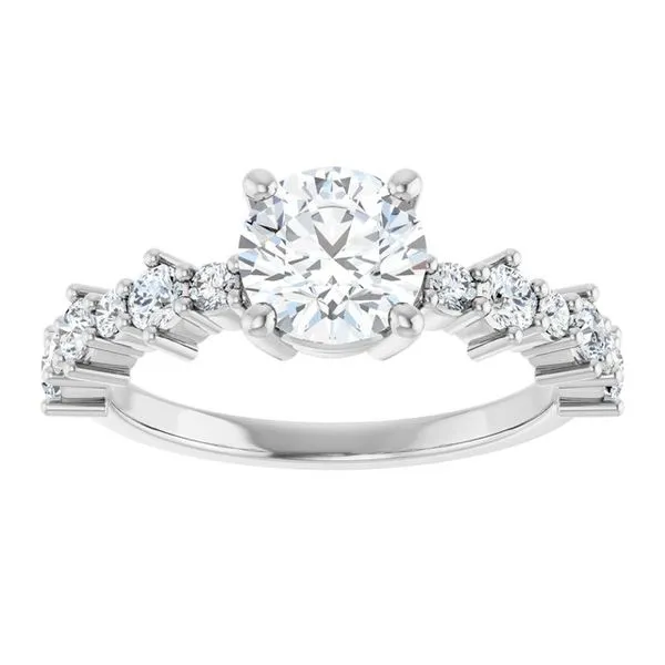 Accented Engagement Ring Image 3 Raleigh Diamond Fine Jewelry Raleigh, NC