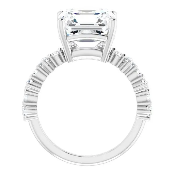 Accented Engagement Ring Image 2 Raleigh Diamond Fine Jewelry Raleigh, NC