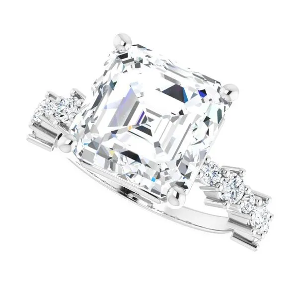 Accented Engagement Ring Image 5 Raleigh Diamond Fine Jewelry Raleigh, NC