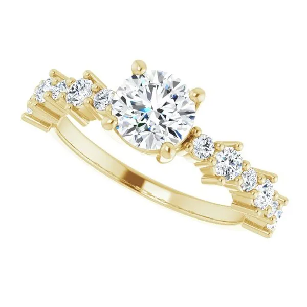 Accented Engagement Ring Image 5 Raleigh Diamond Fine Jewelry Raleigh, NC