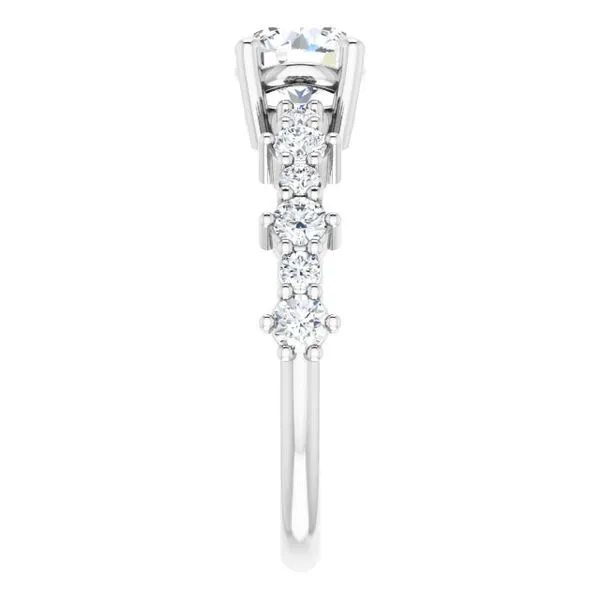 Accented Engagement Ring Image 4 Raleigh Diamond Fine Jewelry Raleigh, NC