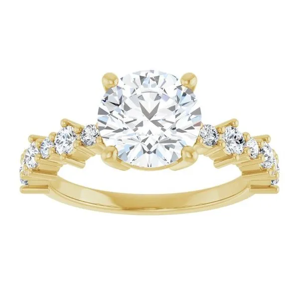 Accented Engagement Ring Image 3 Shipley's Fine Jewelry Hampstead, MD