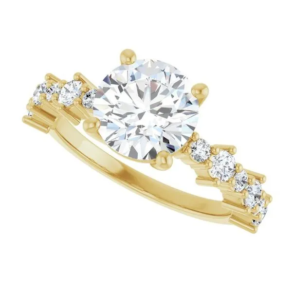 Accented Engagement Ring Image 5 Shipley's Fine Jewelry Hampstead, MD