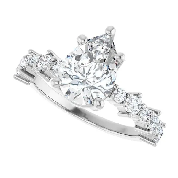 Accented Engagement Ring Image 5 Shipley's Fine Jewelry Hampstead, MD