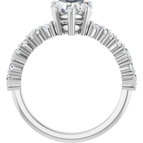 Accented Engagement Ring Image 2 Shipley's Fine Jewelry Hampstead, MD