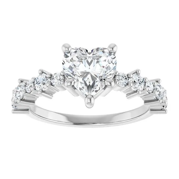 Accented Engagement Ring Image 3 Shipley's Fine Jewelry Hampstead, MD