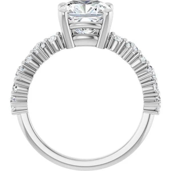 Accented Engagement Ring Image 2 Raleigh Diamond Fine Jewelry Raleigh, NC