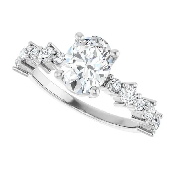 Accented Engagement Ring Image 5 Shipley's Fine Jewelry Hampstead, MD