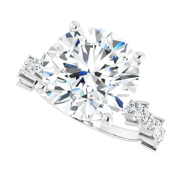 Accented Engagement Ring Image 5 Raleigh Diamond Fine Jewelry Raleigh, NC