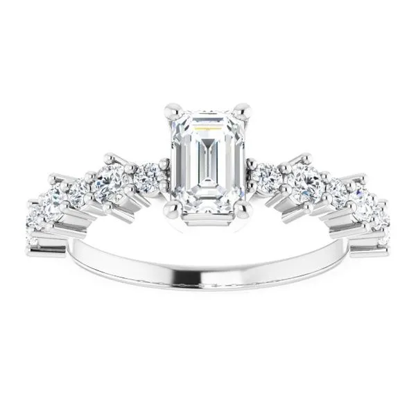 Accented Engagement Ring Image 3 Shipley's Fine Jewelry Hampstead, MD