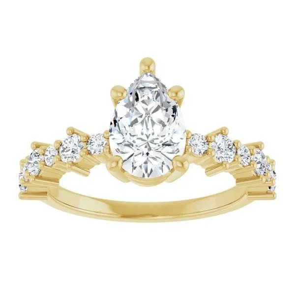 Accented Engagement Ring Image 3 Raleigh Diamond Fine Jewelry Raleigh, NC