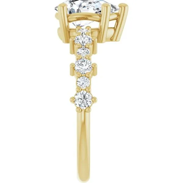 Accented Engagement Ring Image 4 Raleigh Diamond Fine Jewelry Raleigh, NC