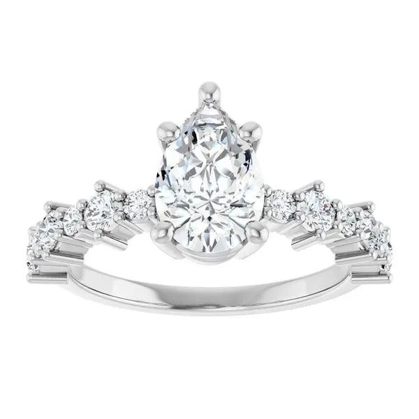 Accented Engagement Ring Image 3 Shipley's Fine Jewelry Hampstead, MD