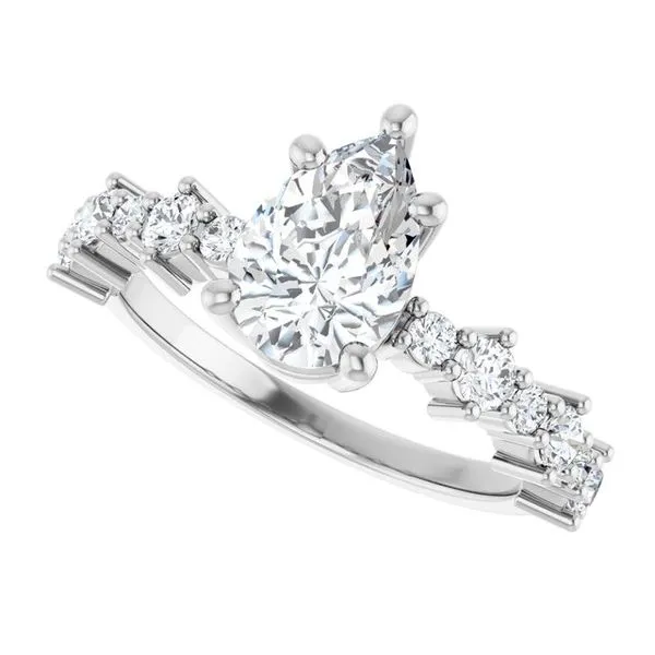 Accented Engagement Ring Image 5 Shipley's Fine Jewelry Hampstead, MD