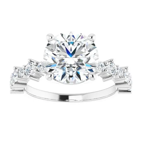 Accented Engagement Ring Image 3 Raleigh Diamond Fine Jewelry Raleigh, NC