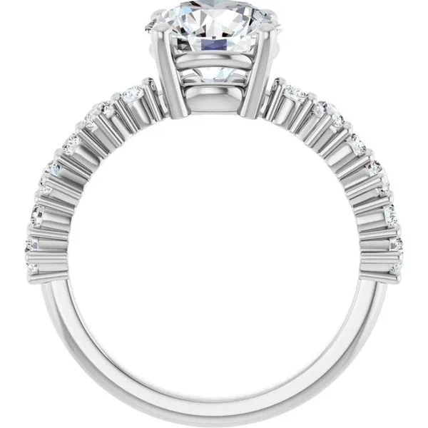 Accented Engagement Ring Image 2 Raleigh Diamond Fine Jewelry Raleigh, NC