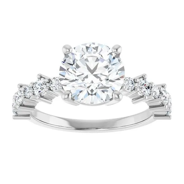 Accented Engagement Ring Image 3 Raleigh Diamond Fine Jewelry Raleigh, NC