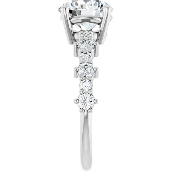 Accented Engagement Ring Image 4 Raleigh Diamond Fine Jewelry Raleigh, NC
