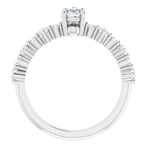 Accented Engagement Ring Image 2 Shipley's Fine Jewelry Hampstead, MD