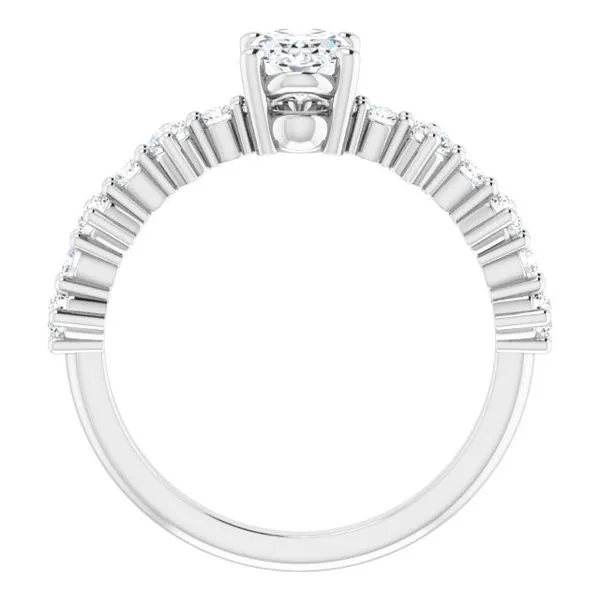 Accented Engagement Ring Image 2 Shipley's Fine Jewelry Hampstead, MD