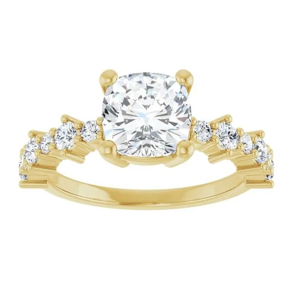 Accented Engagement Ring Image 3 Shipley's Fine Jewelry Hampstead, MD