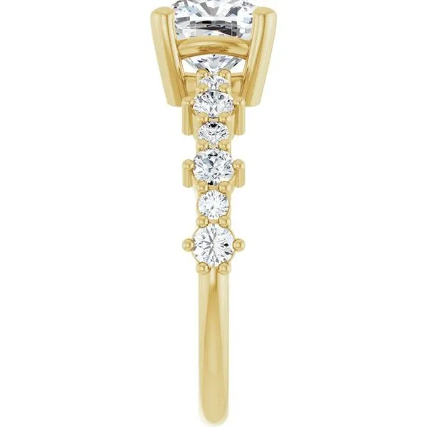 Accented Engagement Ring Image 4 Shipley's Fine Jewelry Hampstead, MD