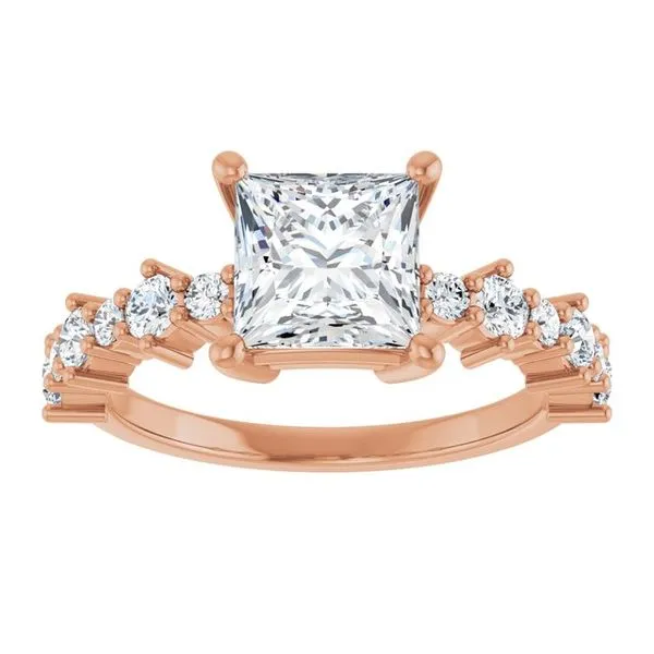 Accented Engagement Ring Image 3 Raleigh Diamond Fine Jewelry Raleigh, NC