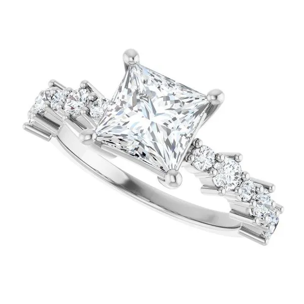 Accented Engagement Ring Image 5 Shipley's Fine Jewelry Hampstead, MD