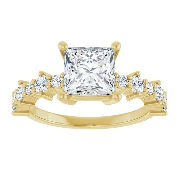 Accented Engagement Ring Image 3 Shipley's Fine Jewelry Hampstead, MD