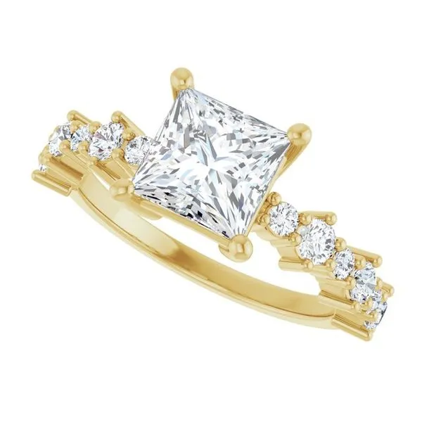 Accented Engagement Ring Image 5 Shipley's Fine Jewelry Hampstead, MD