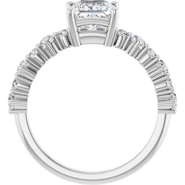 Accented Engagement Ring Image 2 Raleigh Diamond Fine Jewelry Raleigh, NC