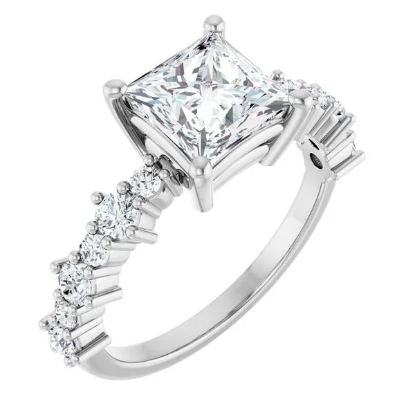 Accented Engagement Ring Raleigh Diamond Fine Jewelry Raleigh, NC