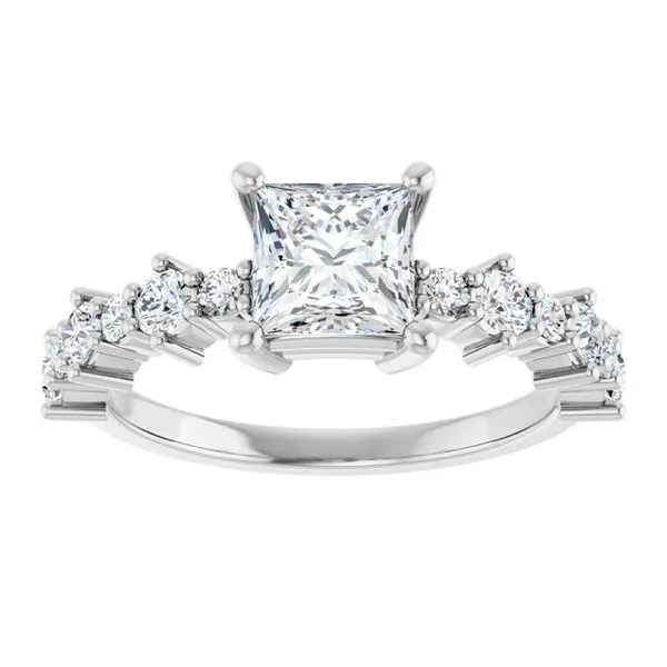 Accented Engagement Ring Image 3 Shipley's Fine Jewelry Hampstead, MD