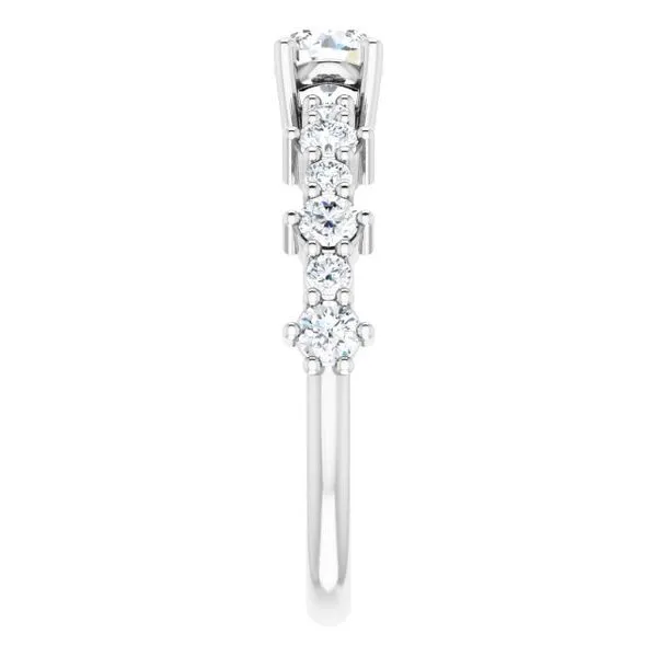 Accented Engagement Ring Image 4 Raleigh Diamond Fine Jewelry Raleigh, NC